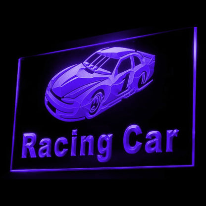 230013 Racing Car Sports Shop Home Decor Open Display illuminated Night Light Neon Sign 16 Color By Remote