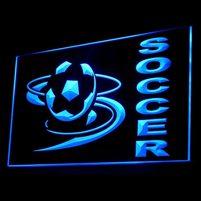 230017 Soccer Sports Store Shop Home Decor Open Display illuminated Night Light Neon Sign 16 Color By Remote