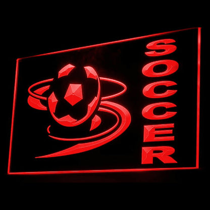 230017 Soccer Sports Store Shop Home Decor Open Display illuminated Night Light Neon Sign 16 Color By Remote