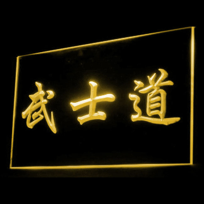 230026 Bushido Samurai Japanese Sports Home Decor Open Display illuminated Night Light Neon Sign 16 Color By Remote