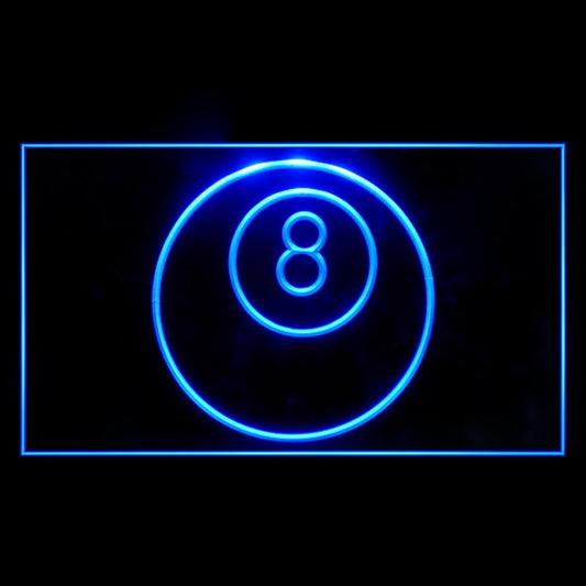 230028 8 Ball Billiards Game Room Shop Home Decor Open Display illuminated Night Light Neon Sign 16 Color By Remote