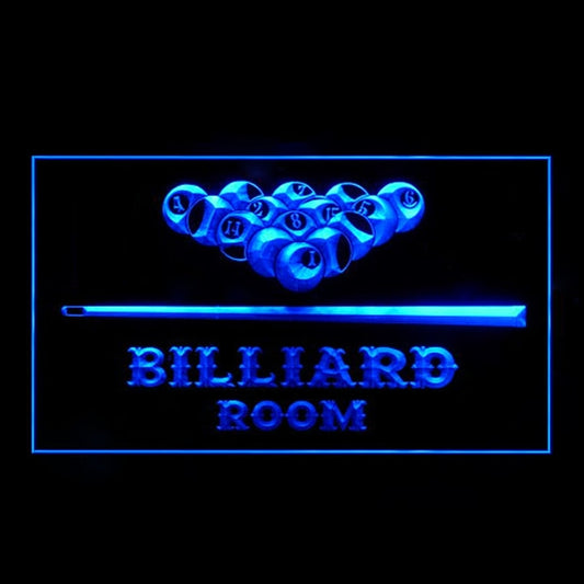 230033 Billiard Room Game Sports Shop Home Decor Open Display illuminated Night Light Neon Sign 16 Color By Remote