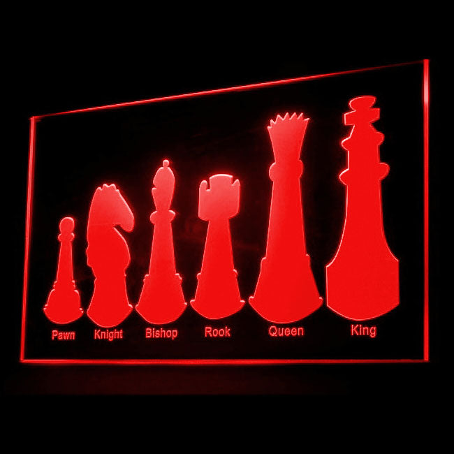 230036 Chess Game Sports Shop Home Decor Open Display illuminated Night Light Neon Sign 16 Color By Remote