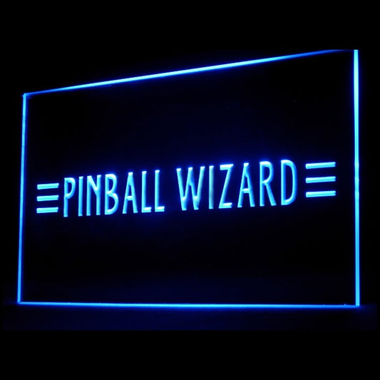230047 Pinball Wizard Game Shop Home Decor Open Display illuminated Night Light Neon Sign 16 Color By Remote