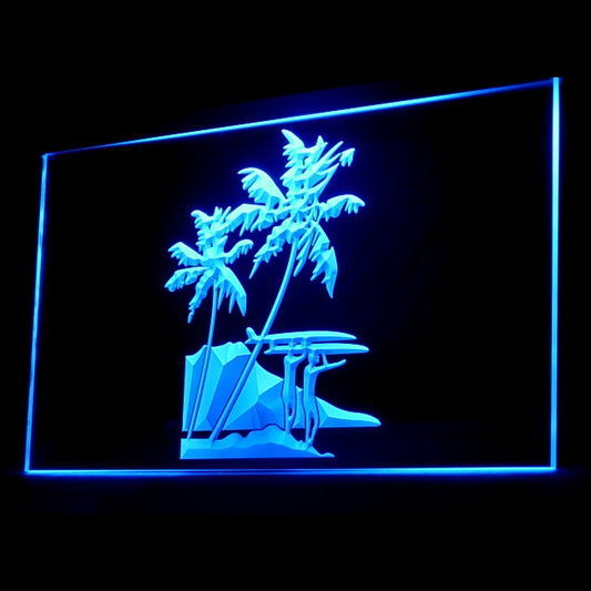 230055 Tropical Surf Dive Diving Sports Shop Home Decor Open Display illuminated Night Light Neon Sign 16 Color By Remote