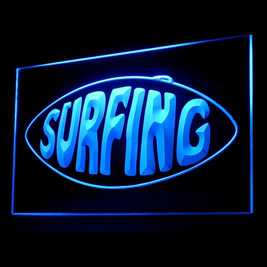 230056 Surfing Dive Diving Sports Store Shop Home Decor Open Display illuminated Night Light Neon Sign 16 Color By Remote