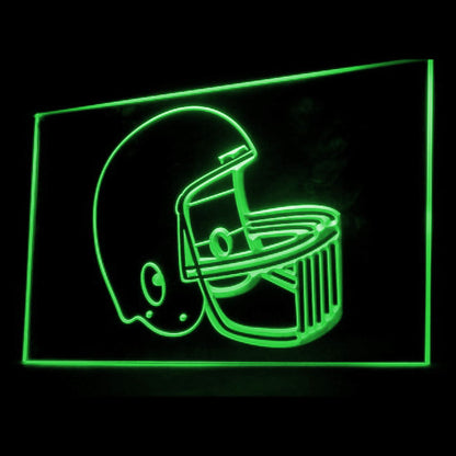 230059 Helmet Football Game Shop Home Decor Open Display illuminated Night Light Neon Sign 16 Color By Remote