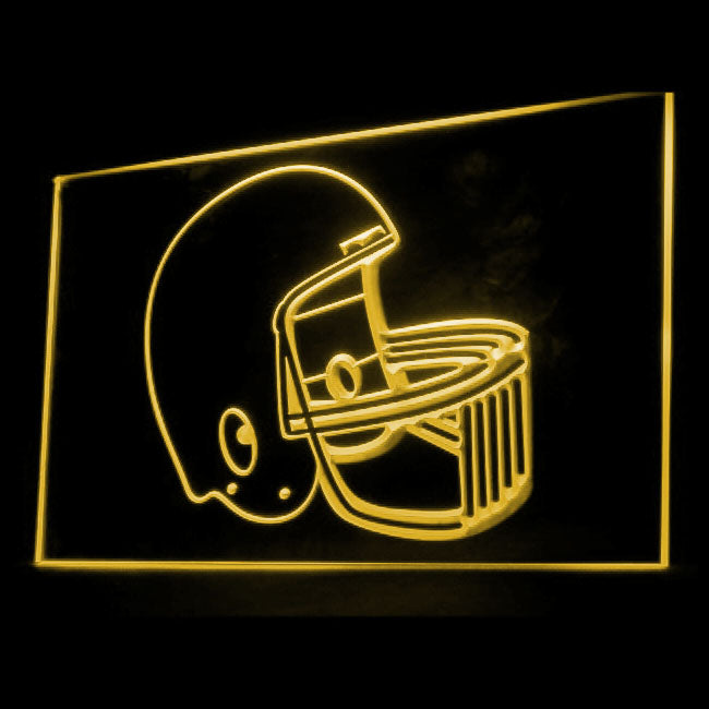 230059 Helmet Football Game Shop Home Decor Open Display illuminated Night Light Neon Sign 16 Color By Remote