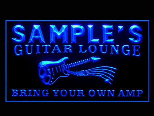 270016 Guitar Lounge Music Home Decor Open Display illuminated Night Light Personalized Custom Neon Sign 16 Color By Remote