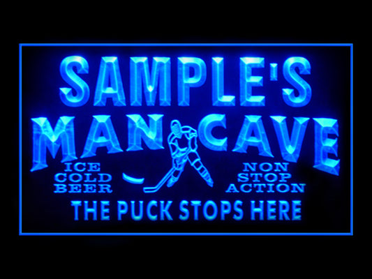 270018 Man Cave Hockey Home Decor Open Display illuminated Night Light Personalized Custom Neon Sign 16 Color By Remote