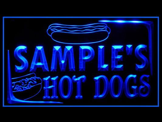 270021 Hot Dogs Cafe Shop Home Decor Open Display illuminated Night Light Personalized Custom Neon Sign 16 Color By Remote