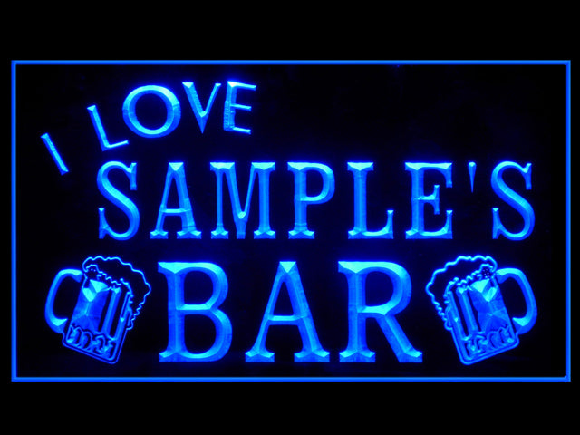 270024 I Love Bar Home Decor Open Display illuminated Night Light Personalized Custom Neon Sign 16 Color By Remote