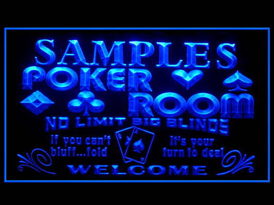 270030 Poker Room Game Home Decor Open Display illuminated Night Light Personalized Custom Neon Sign 16 Color By Remote