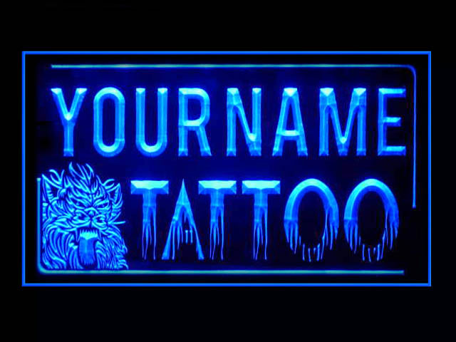270042 Tattoo Studio Shop Home Decor Open Display illuminated Night Light Personalized Custom Neon Sign 16 Color By Remote
