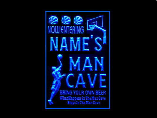 270052 Man Cave Basketball Home Decor Open Display illuminated Night Light Personalized Custom Neon Sign 16 Color By Remote