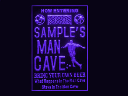 270053 Man Cave Football Home Decor Open Display illuminated Night Light Personalized Custom Neon Sign 16 Color By Remote