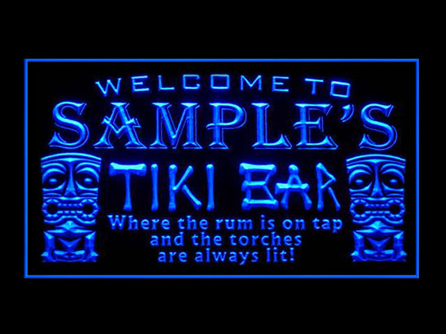 270054 Tiki Bar Pub Beer Home Decor Open Display illuminated Night Light Personalized Custom Neon Sign 16 Color By Remote