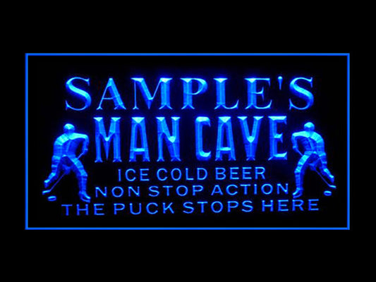 270060 Man Cave Hockey Home Decor Open Display illuminated Night Light Personalized Custom Neon Sign 16 Color By Remote
