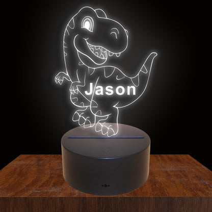 275004 Dinosaur Personalized Custom Neon Sign Night Light Home Decor Bedroom Child Kids Room Display 16 Color By Remote