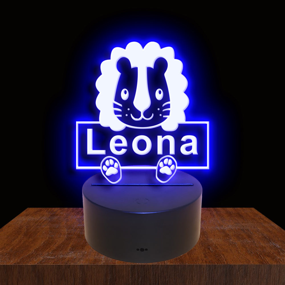 275044 Lion Personalized Custom Neon Sign Night Light Home Decor Bedroom Child Baby Room Display 16 Color By Remote