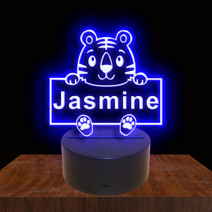 275050 Tiger Personalized Custom Neon Sign Night Light Home Decor Bedroom Child Baby Room Display 16 Color By Remote