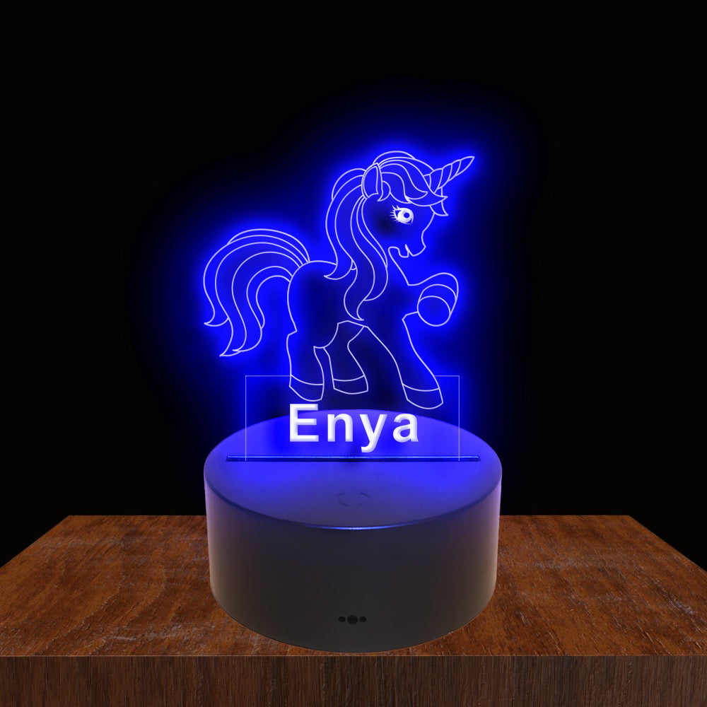 275059 Unicorn Personalized Custom Neon Sign Night Light Home Decor Bedroom Child Baby Room Display 16 Color By Remote