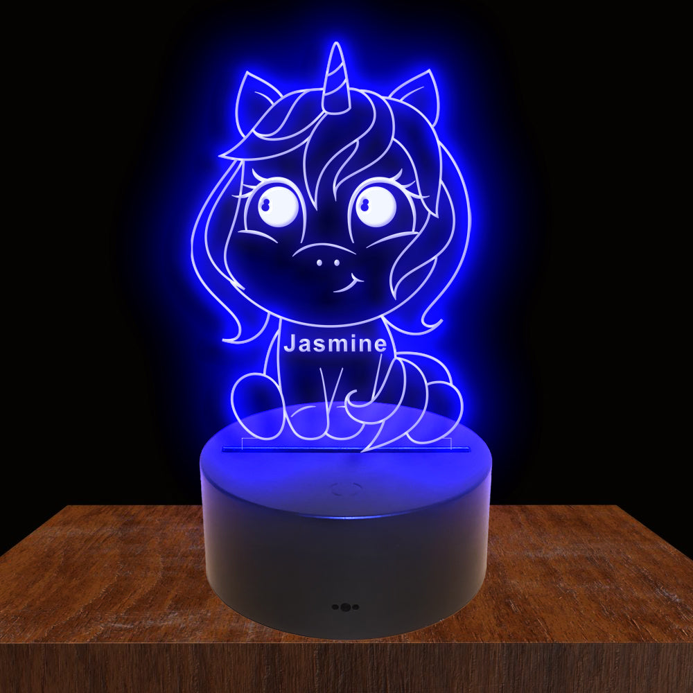 275060 Unicorn Personalized Custom Neon Sign Night Light Home Decor Bedroom Child Baby Room Display 16 Color By Remote
