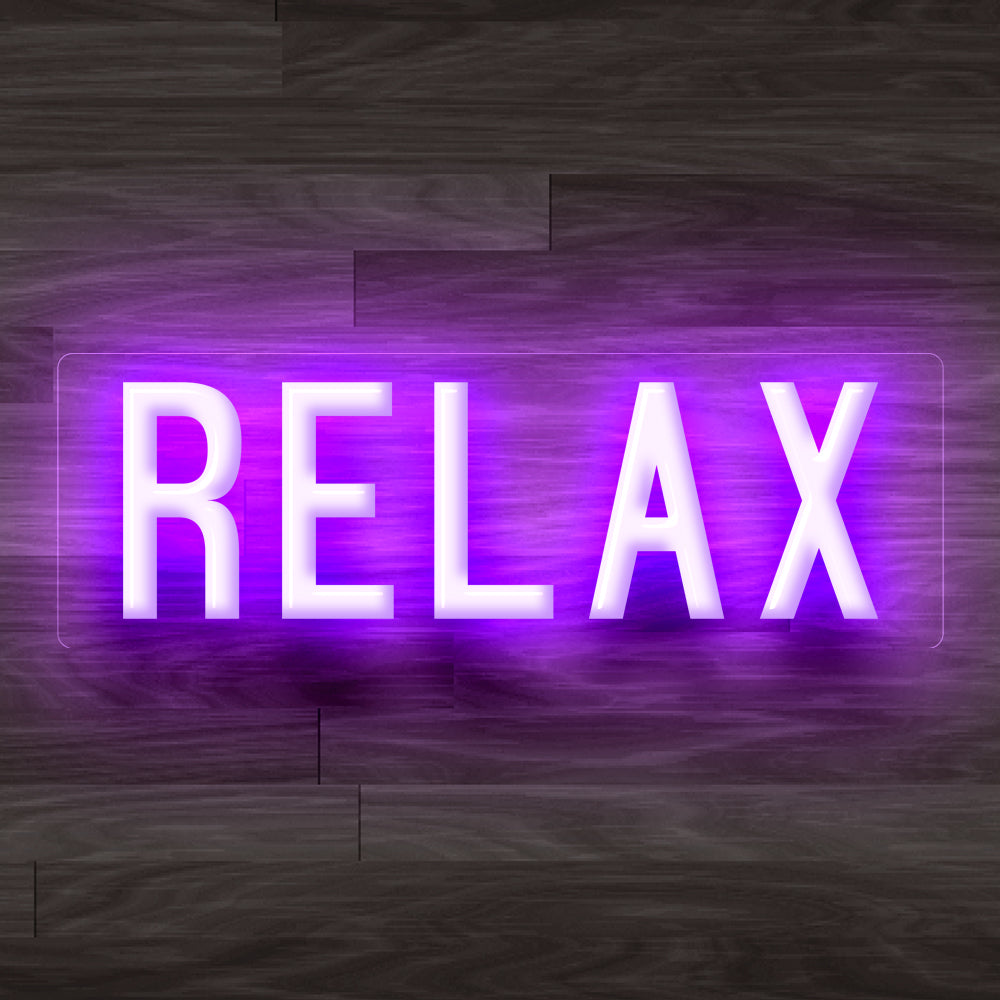 8X0003 Relax Living Room Home Decor Display Flexible illuminated Neon Sign
