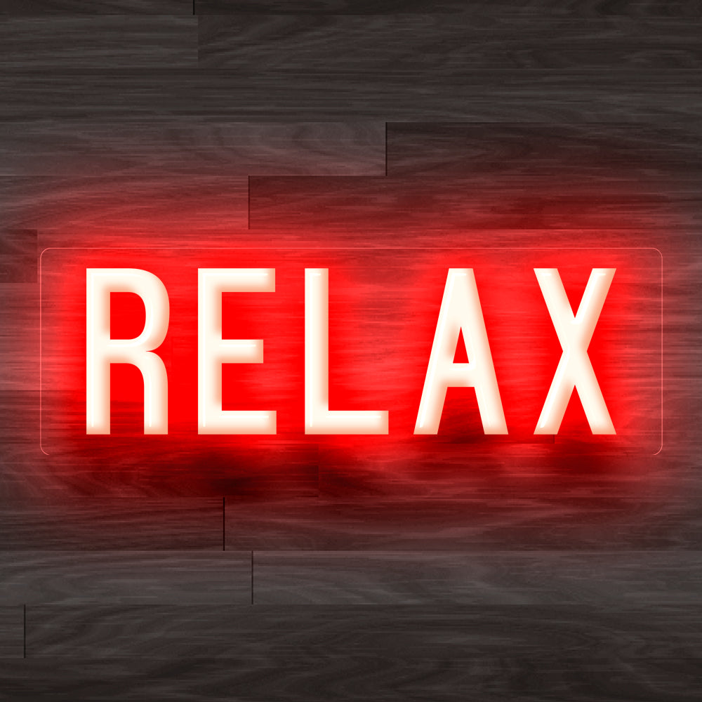 8X0003 Relax Living Room Home Decor Display Flexible illuminated Neon Sign