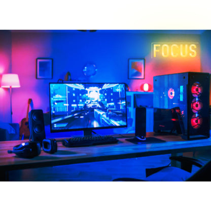 8X0006 Focus Living Room Office Shop Home Decor Display Flexible illuminated Neon Sign