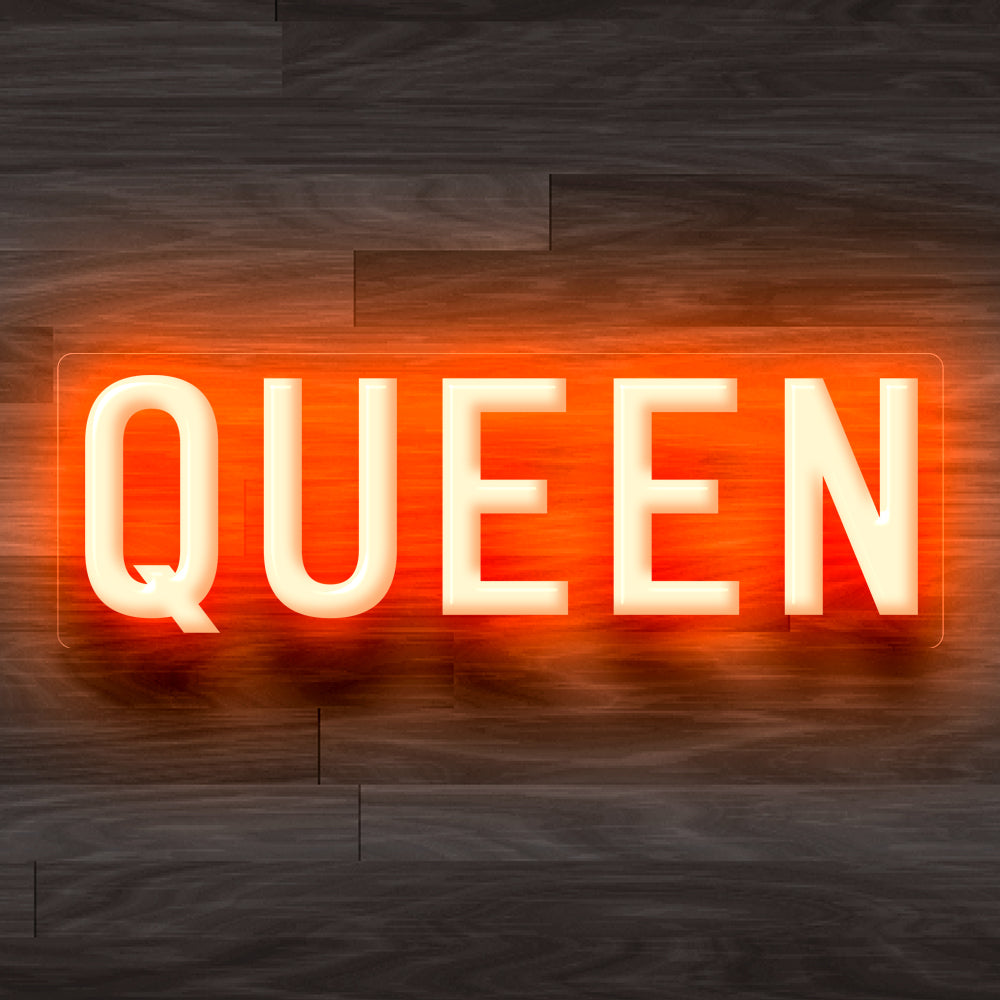 8X0008 Queen Bed Room Shop Home Decor Display Flexible illuminated Neon Sign
