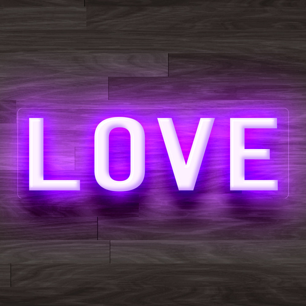 8X0014 Love Bed Room Shop Home Decor Display Flexible illuminated Neon Sign