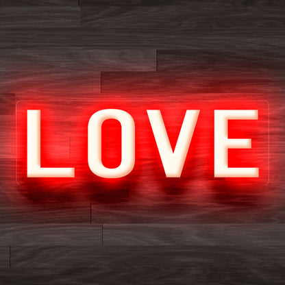 8X0014 Love Bed Room Shop Home Decor Display Flexible illuminated Neon Sign