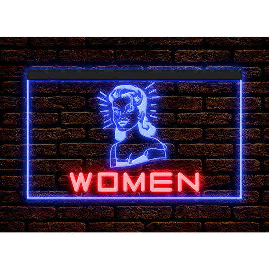 DC120106 Ladies Women Fitting Room Toilets Restroom Home Decor Display illuminated Night Light Neon Sign Dual Color