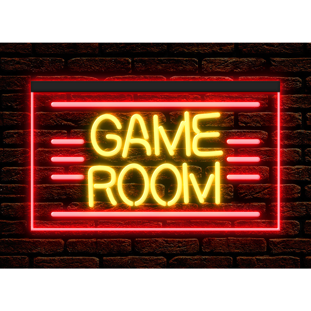 DC130011 Game Room Gamer Tag Shop Home Decor Display illuminated Night Light Neon Sign Dual Color