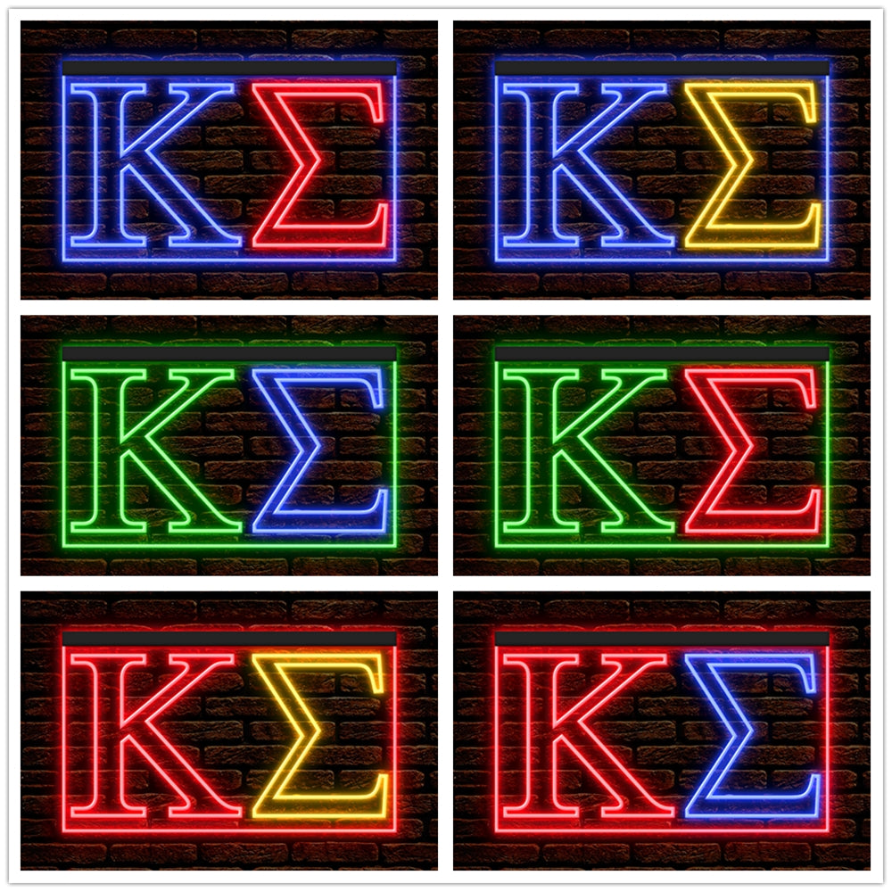DC150084 Kappa Sigma Home Decor Display illuminated Night Light Neon Sign Dual Color
