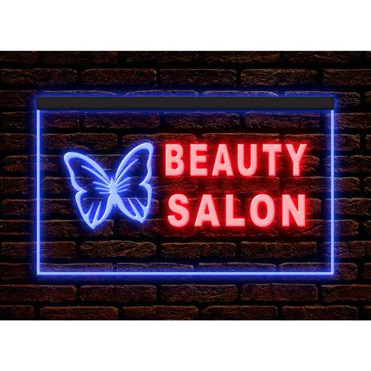 DC160009 Beauty Salon Facial Waxing Shop Open Home Decor Display illuminated Night Light Neon Sign Dual Color