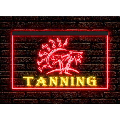 DC160027 Tanning Beauty Salon Shop Home Decor Display illuminated Night Light Neon Sign Dual Color