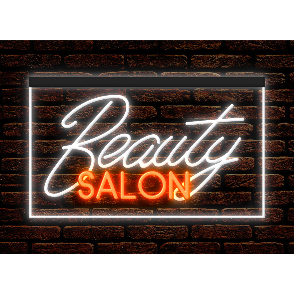DC160033 Beauty Salon Shop Open Home Decor Display illuminated Night Light Neon Sign Dual Color