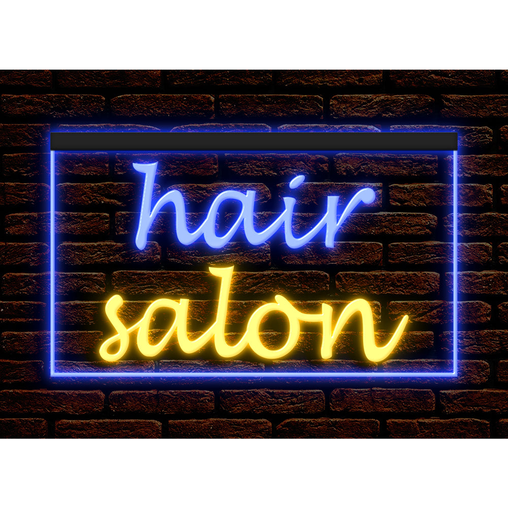 DC160048 Barber Shop Hair Cut Beauty Salon Open Home Decor Display illuminated Night Light Neon Sign Dual Color