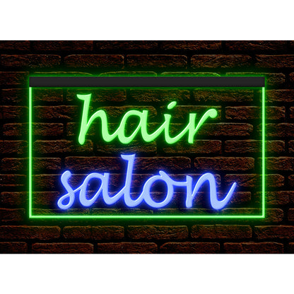 DC160048 Barber Shop Hair Cut Beauty Salon Open Home Decor Display illuminated Night Light Neon Sign Dual Color