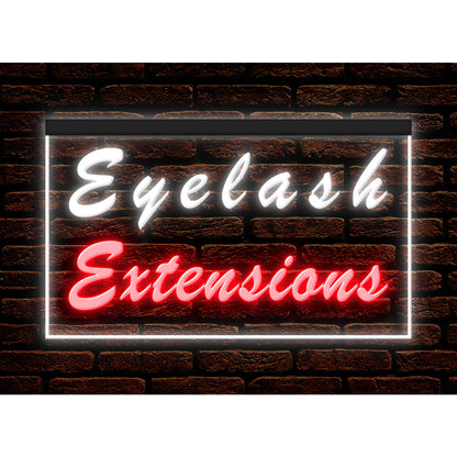 DC160066 Eyelash Extensions Beauty Salon Shop Home Decor Display illuminated Night Light Neon Sign Dual Color