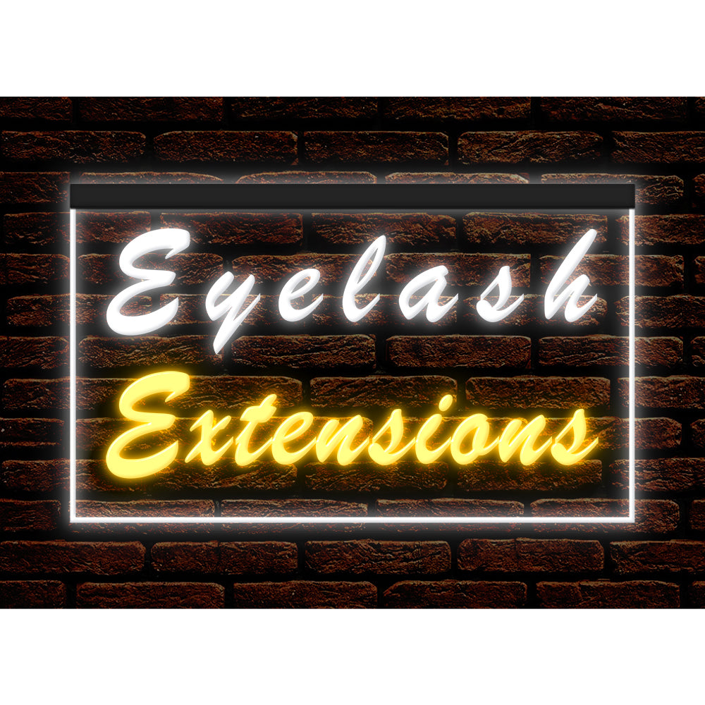 DC160066 Eyelash Extensions Beauty Salon Shop Home Decor Display illuminated Night Light Neon Sign Dual Color