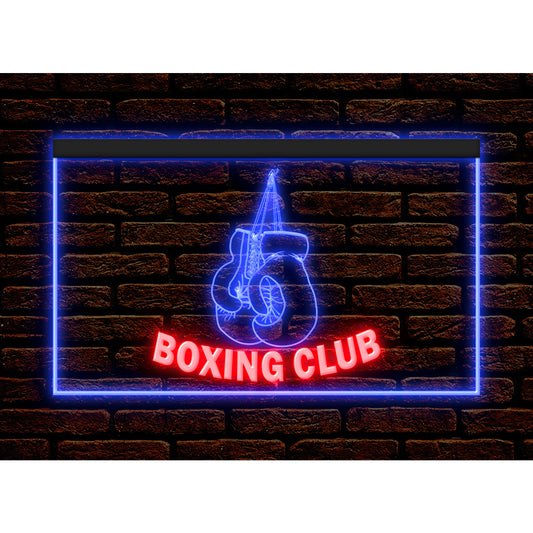 DC160074 Boxing Club Fitness Gym Room Open Home Decor Display illuminated Night Light Neon Sign Dual Color