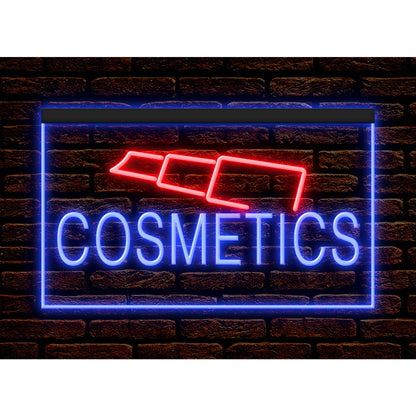 DC160104 Cosmetics Beauty Salon Shop Open Home Decor Display illuminated Night Light Neon Sign Dual Color