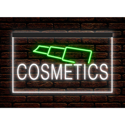 DC160104 Cosmetics Beauty Salon Shop Open Home Decor Display illuminated Night Light Neon Sign Dual Color