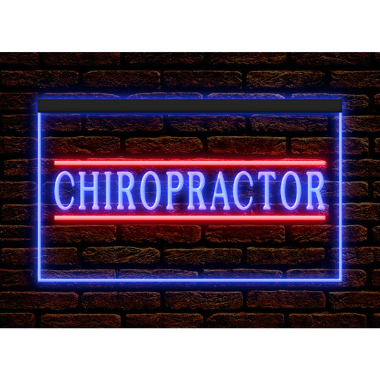 DC160111 Chiropractor Care Clinic Shop Open Home Decor Display illuminated Night Light Neon Sign Dual Color