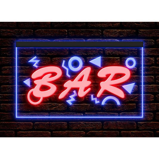 DC170003 Bar Pub Club Home Decor Open Display illuminated Night Light Neon Sign Dual Color