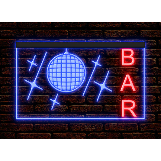 DC170158 Bar Pub Club Home Decor Open Display illuminated Night Light Neon Sign Dual Color