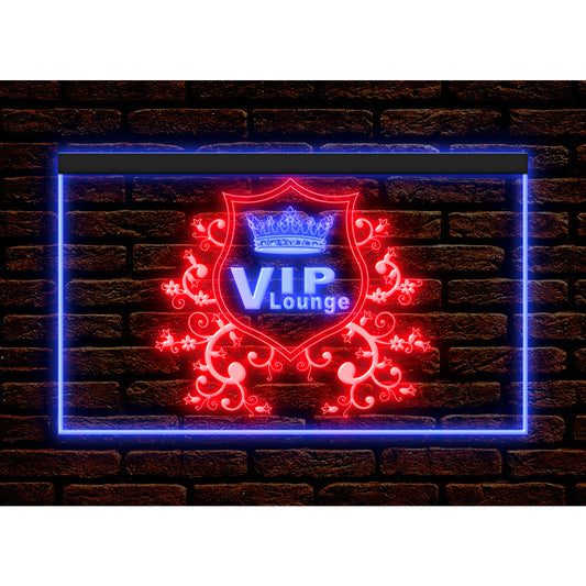 DC170175 VIP Lounge Bar Beer Pub Open Home Decor Display illuminated Night Light Neon Sign Dual Color
